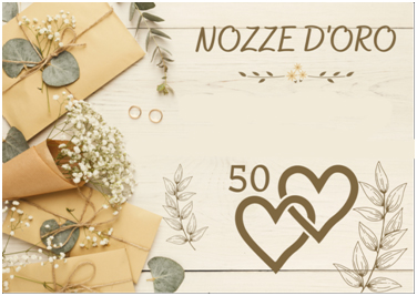 Biglietto Di Auguri 50 Nozze D'Oro